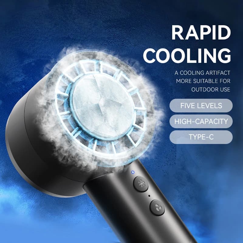 Cichy przenośny wentylator chłodzący LED USB 2025 ❄️