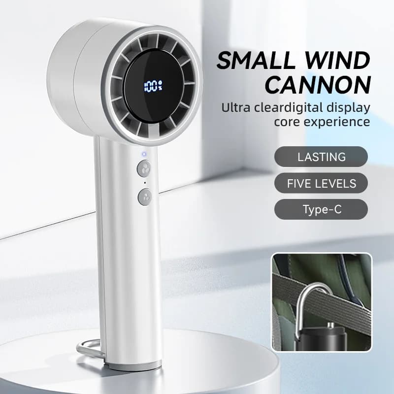 Cichy przenośny wentylator chłodzący LED USB 2025 ❄️