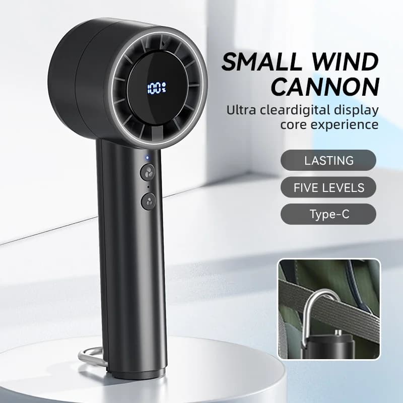 Cichy przenośny wentylator chłodzący LED USB 2025 ❄️