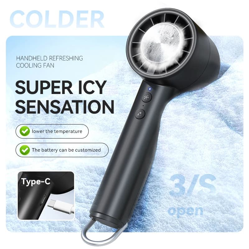 Cichy przenośny wentylator chłodzący LED USB 2025 ❄️